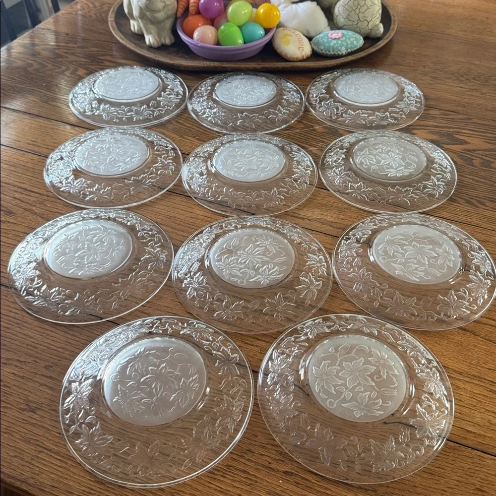VINTAGE Princess House Fantasia Salad Plates - set of 11